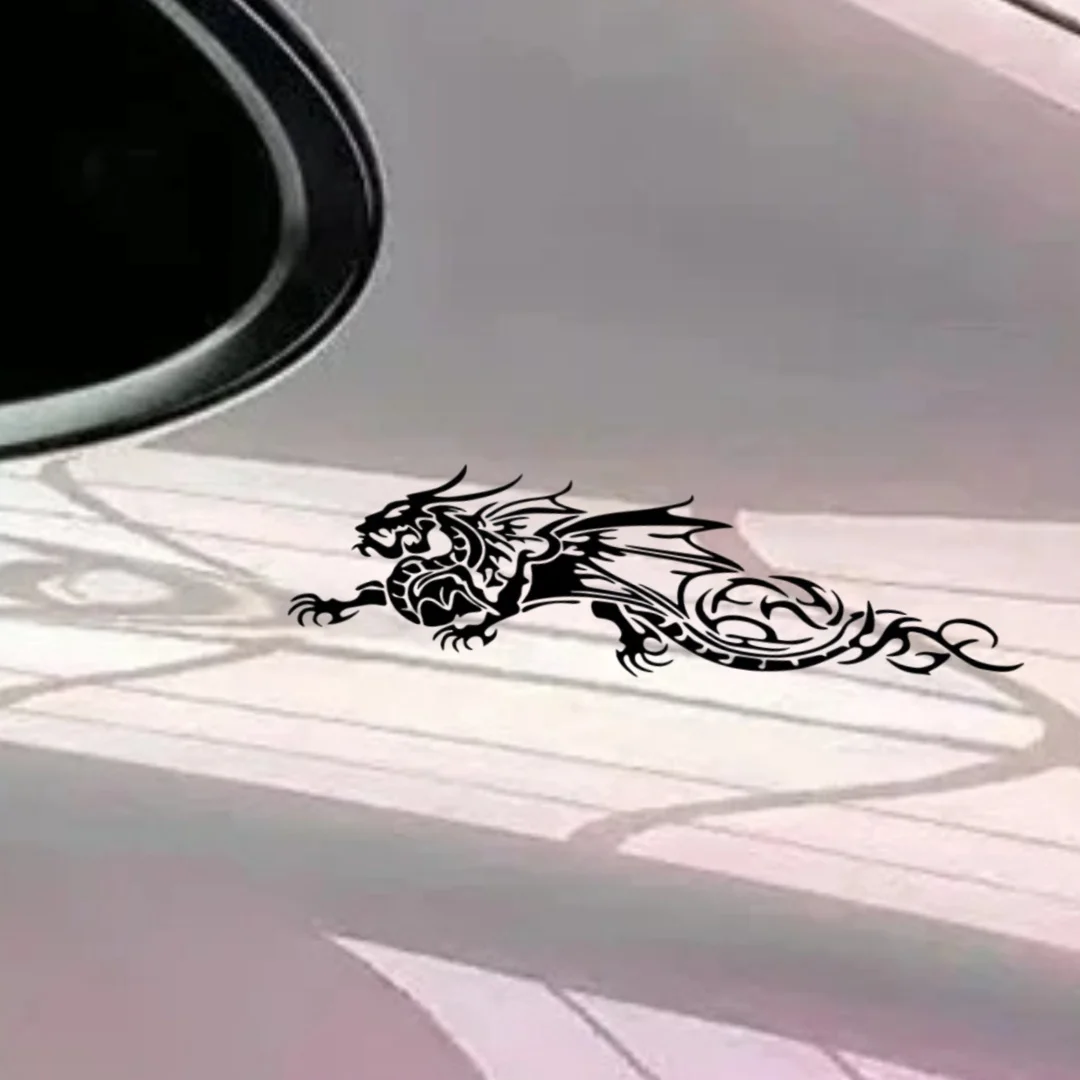 1PC 탈착식 드래곤 스티커 - 생생한 홀로그램 효과 및 판타지 분위기, 헬멧 장식, 노트북 커버 및 벽 거울에 이상적