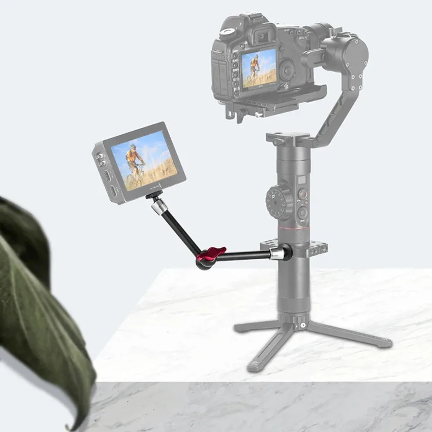 Akcesoria do aparatu Micro Vlog Magic Arm Fotografia lustrzanki Uniwersalny uchwyt Monitor Dziwne kamery ręczne Magiczne ramię ze stopu aluminium — zdjęcie produktu 2