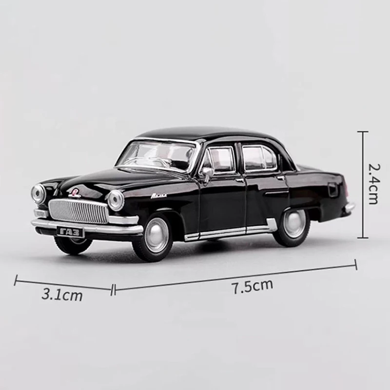 Perka 1:64 Масштаб M21 GAZ-21 Волга Легкосплав Модель автомобиля Орнамент Сувенир Дисплей Коллекция Хобби Подарок