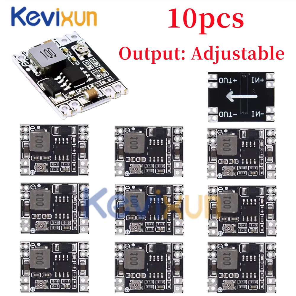 1-10pcs/3.3V 5V 9V 12V power module Adjustable MP1584EN DC DC 3A power step-down descending output module  LM2596