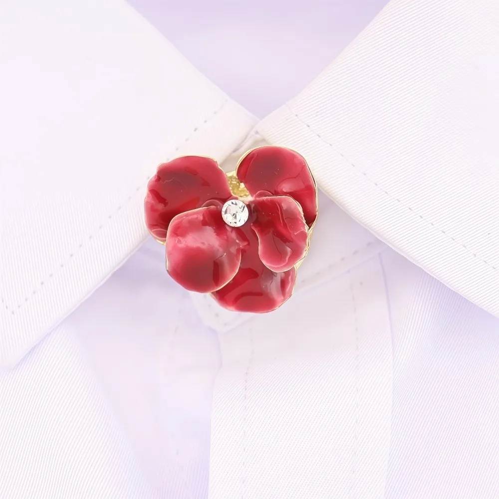 

Fairy Shirt Cuff Buttons Zircon Flower Alloy Cuff links Shirt Clothing Accessory Gradient No-Sew Snap Button Wedding Occasion