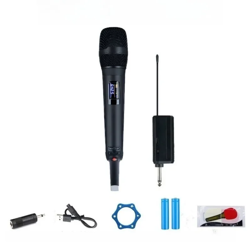 

Wireless microphone One to two U-segment FM home sound card, outdoor audio Karaoke karaoke stage