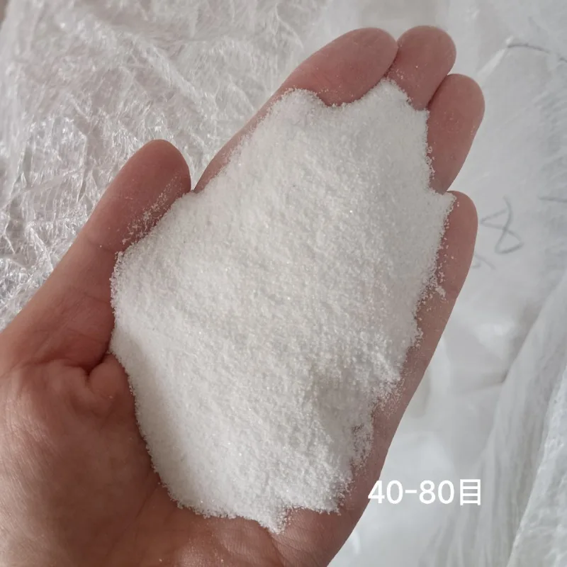 1KG Ultra-white Quartz Sand 10/20/40/80/120 Mesh Suitable for Acrylic Texture Painting Lawn Landscaping Decoration Quartz Sand