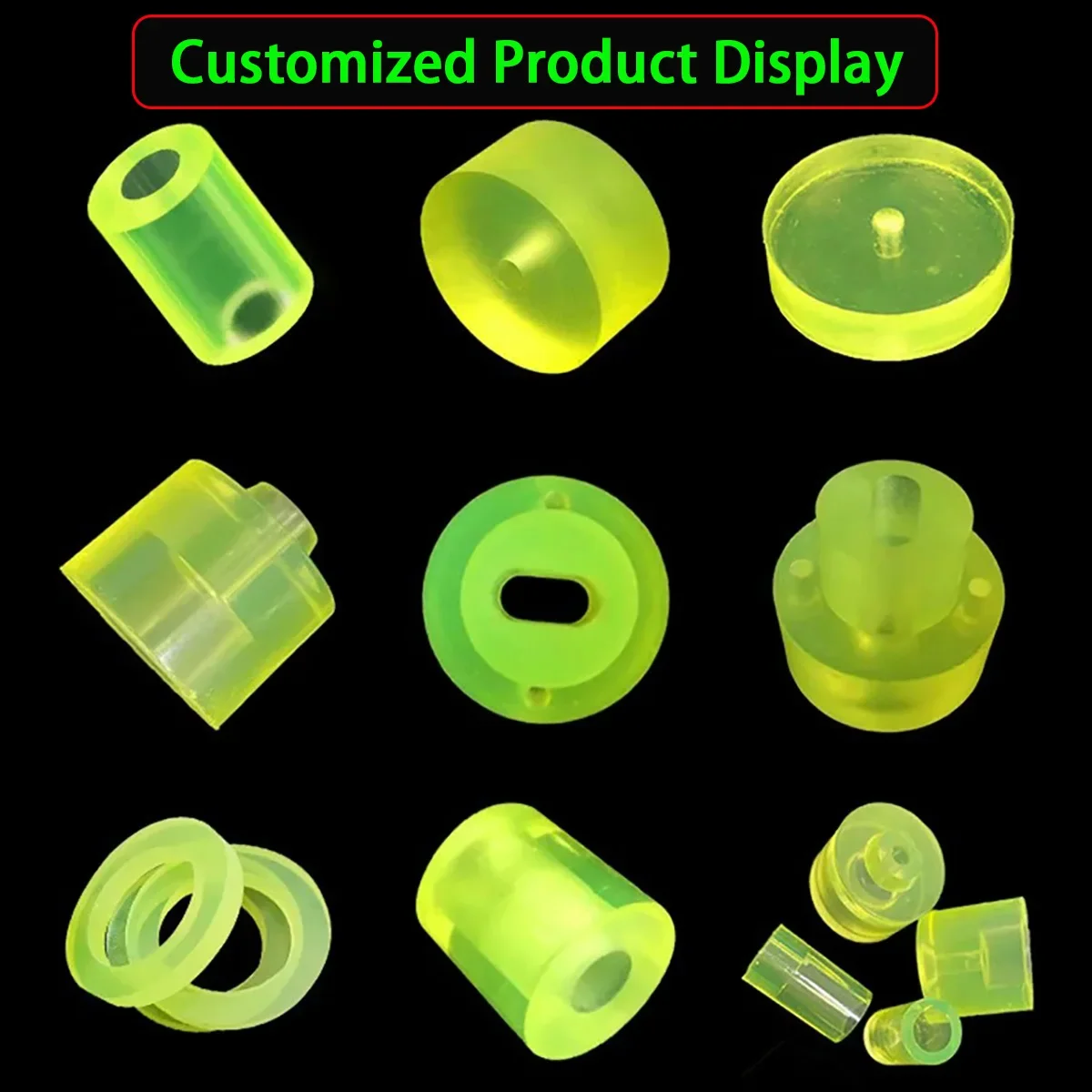 Polyurethane Hollow Rod Gaskets PU Plastic Pipe Bar Shock Absorber With Outer Diameter 10-60mm L500mm