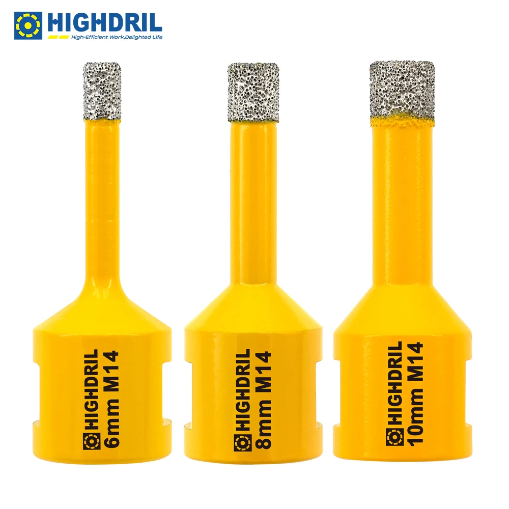 

HIGHDRIL Diamond Drilling Core Bit Hole Saw Drill Bits Cutter Kit For Ceramic Granite Marble Stone Concrete U-Groove Tooth