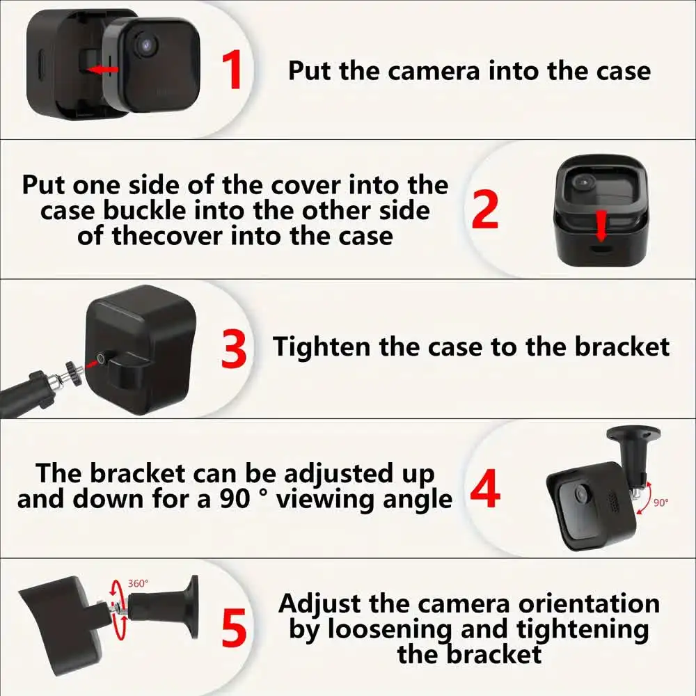 Suitable For Blink Outdoor 4th Gen 3rd Gen surveillance camera wall mounting bracket protective case anti camera housing bracket