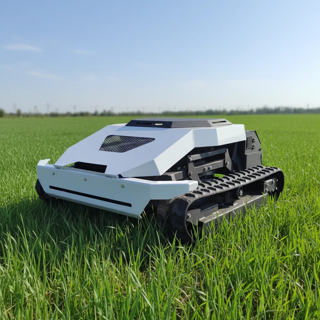 

Customize Automatic Remote Control Crawler Lawn Mower Smart Grass Trimmer For Agricultural Land