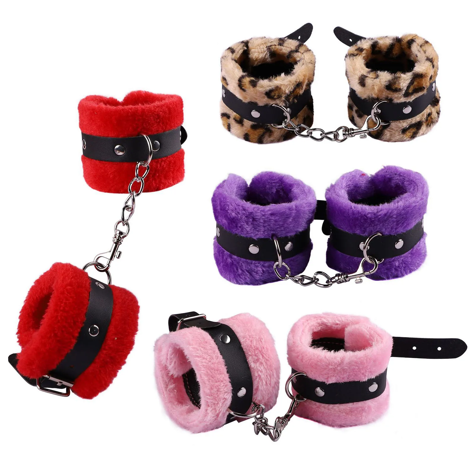 Adjustable Bondage Handcuff Adult Games Plush Handcuffs Restraints Bondage Sex Toy For Better Sexual Experience Erotic Accessory