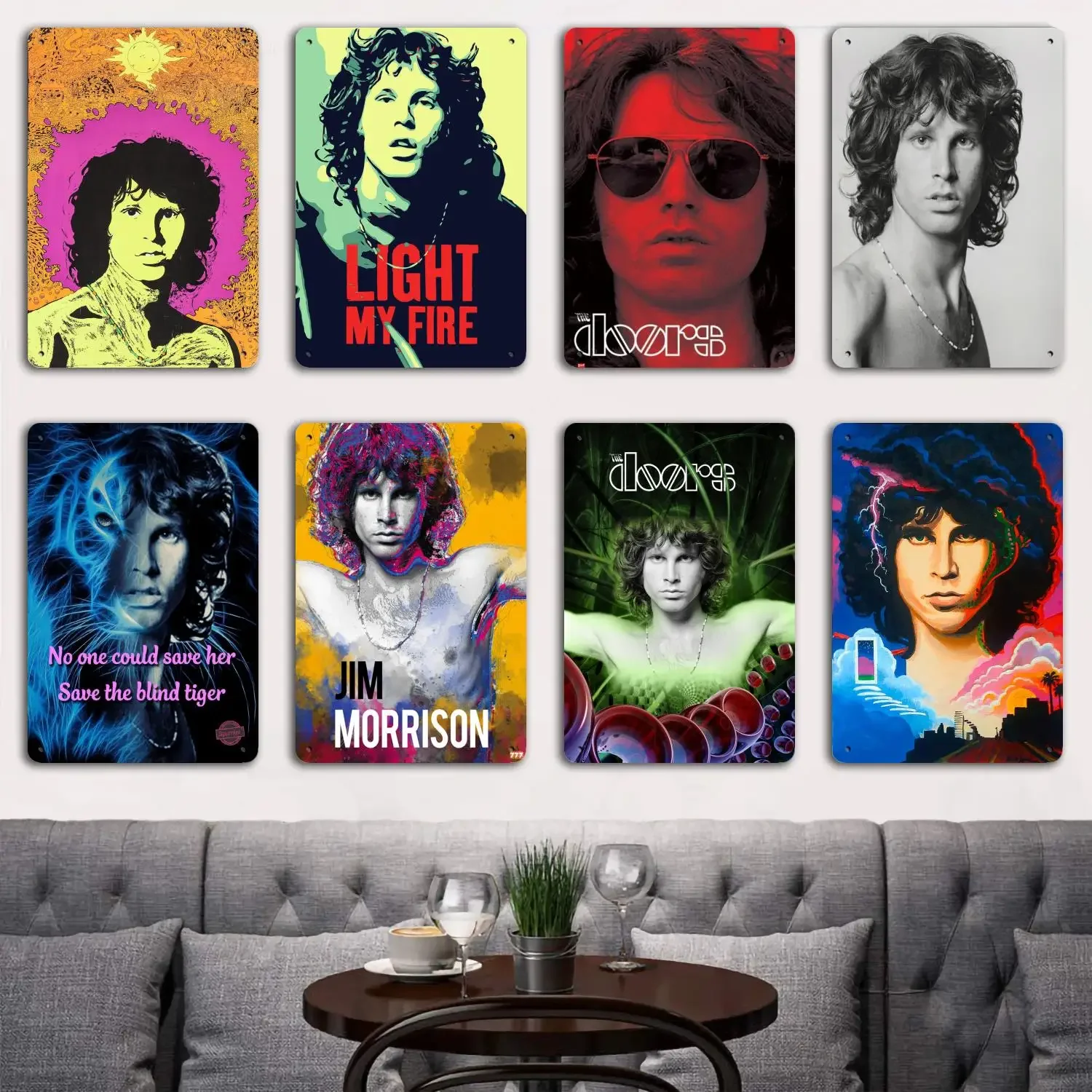 jim morrison Tin Metal Plaques and Signs Wall Decor, Captain Poster, Vintage Decor, Bar, Pub, Club, Wall Decoration