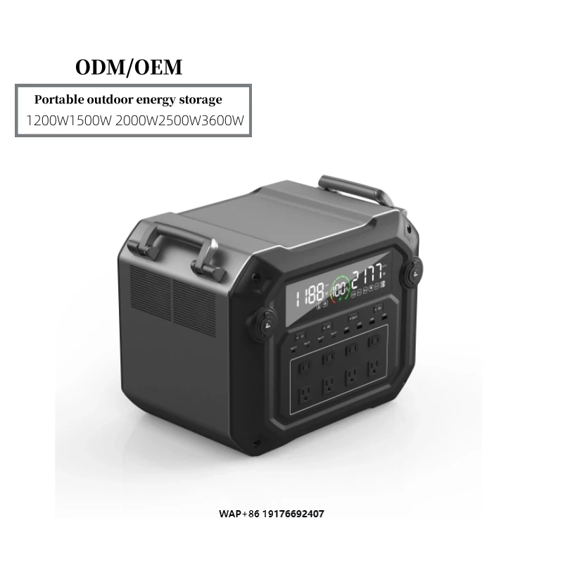 Portable 2500W & 3600W Solar Power Station with WIFI for Camping & Outdoor Car Source LED Lighting ‘MPPT Controller EU US Plugs