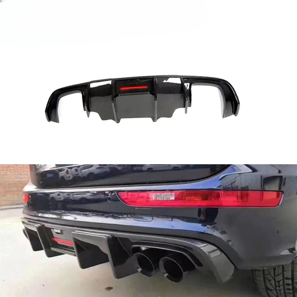 Q5 Carbon Fiber Rear Diffuser Lip With Lamp for Audi Q5 2012-2018