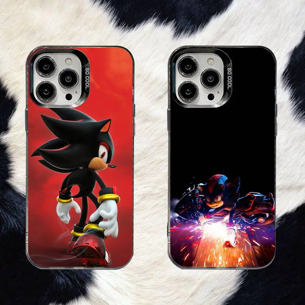 

Shadow 10 Phone Case For iPhone 16,15,14,13,12,11,8,7,Pro,Max,Plus,Mini,XS,SE H-HedgehogS Anti Fall Black Matte Hard