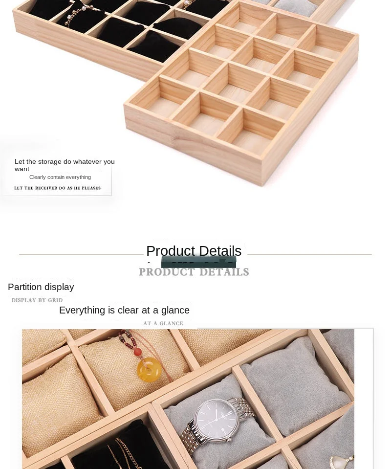 Solid Wood 12 Digit Pillow Plate Watch Bracelet Storage Display Frame - Elegant Organizer for Timepieces And Accessories