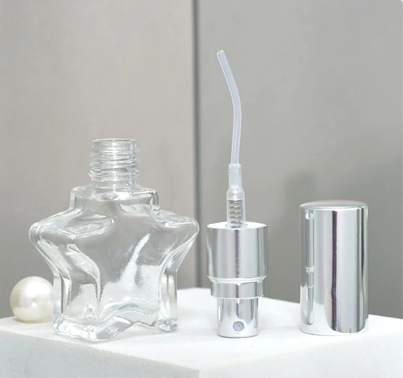 8ml garrafa de perfume de vidro transparente portátil mini spray garrafa de distribuição de amostra cosmética garrafas vazias recarregáveis