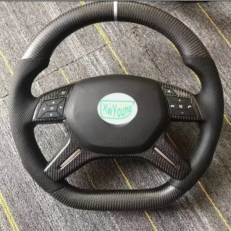 100% Real Carbon Fiber Car Steering Wheel (No Paddles) For Mercedes-Benz W164 W166 W204 W212 W218 C180