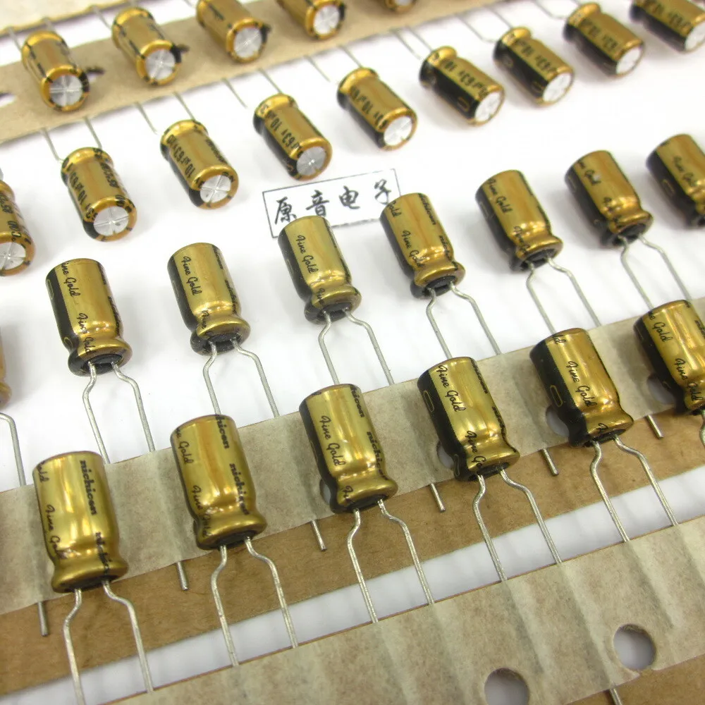 JAPAN 50PCS Nichicon MUSE FG（Fine Gold) 10Uf 63V 10mfd Audio Capacitors