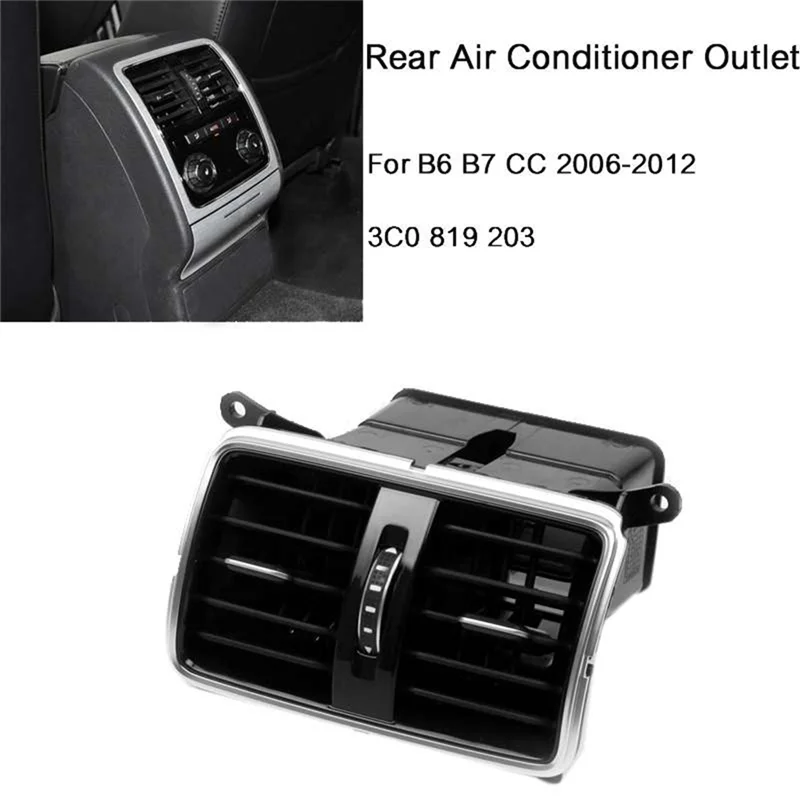 VEHO-خلفي تكييف الهواء تنفيس السيارات الخلفية منفذ العادم الجمعية لشركة فولكس فاجن باسات باسات B6 B7 CC 2006 - 2012 3C0819203B