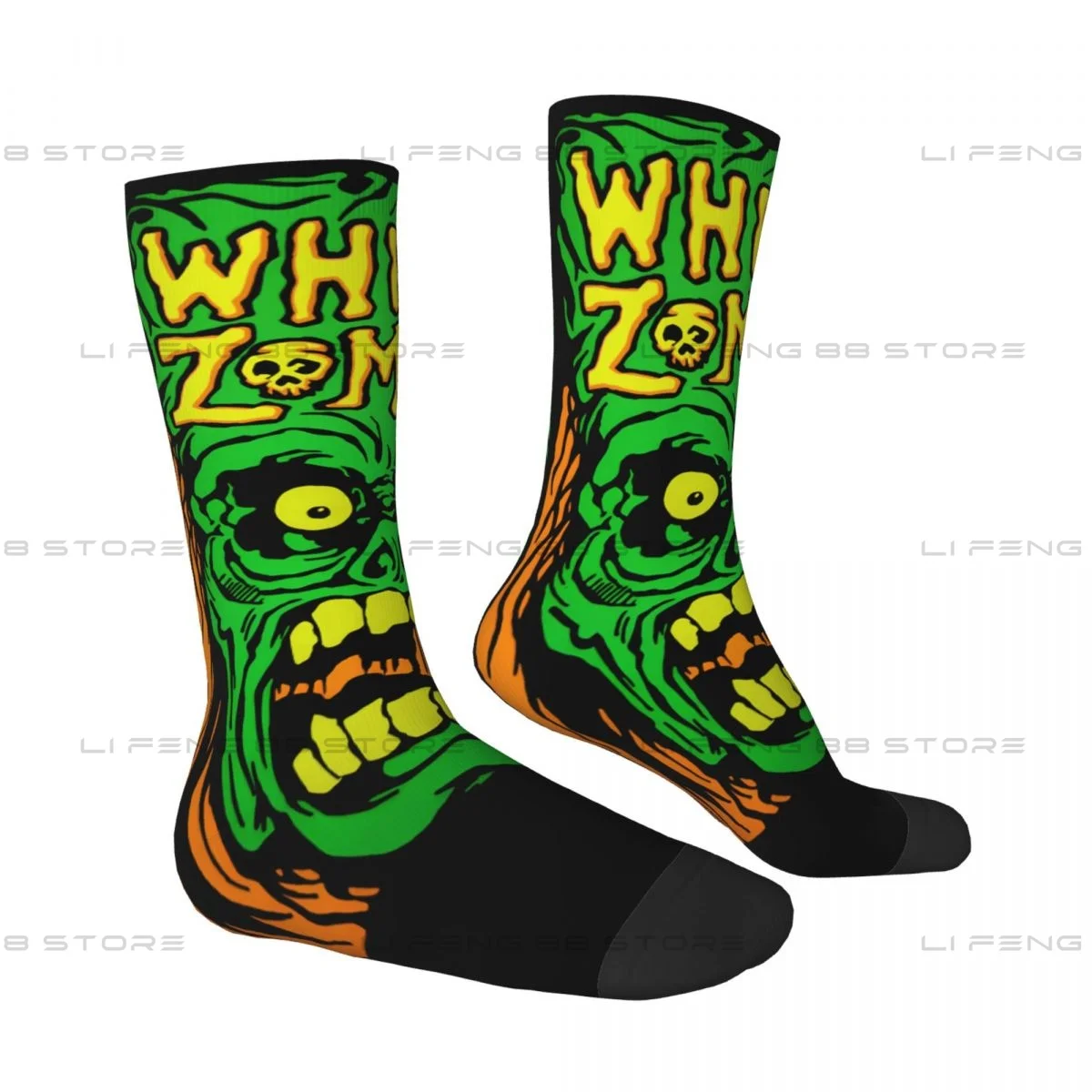 White Zombie Punk Rock Band Unisex Winter Socks Hip Hop Happy Socks Street Style Crazy Sock