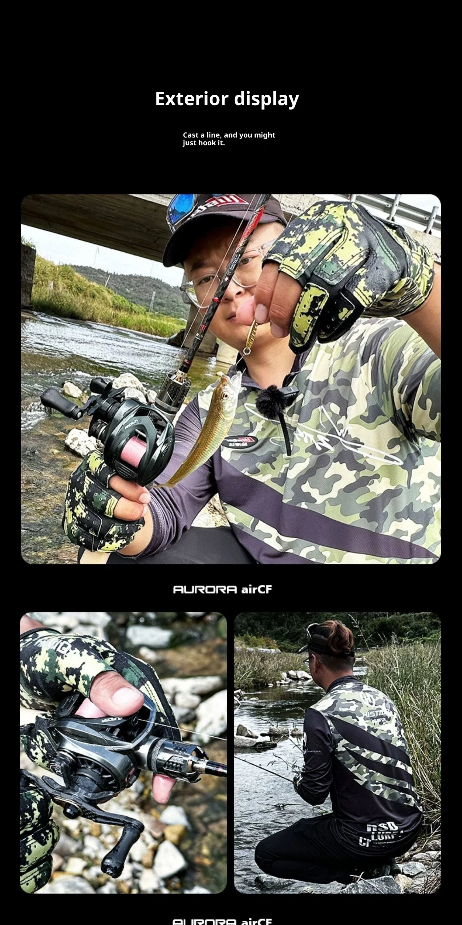 Hasida Baitcasting-Rolle Aurora Air CF Ultraleicht 109g Kohlefaser-Gehäuse Halb-Keramik-Lager Weitwurf-Angelrolle – Detail 21