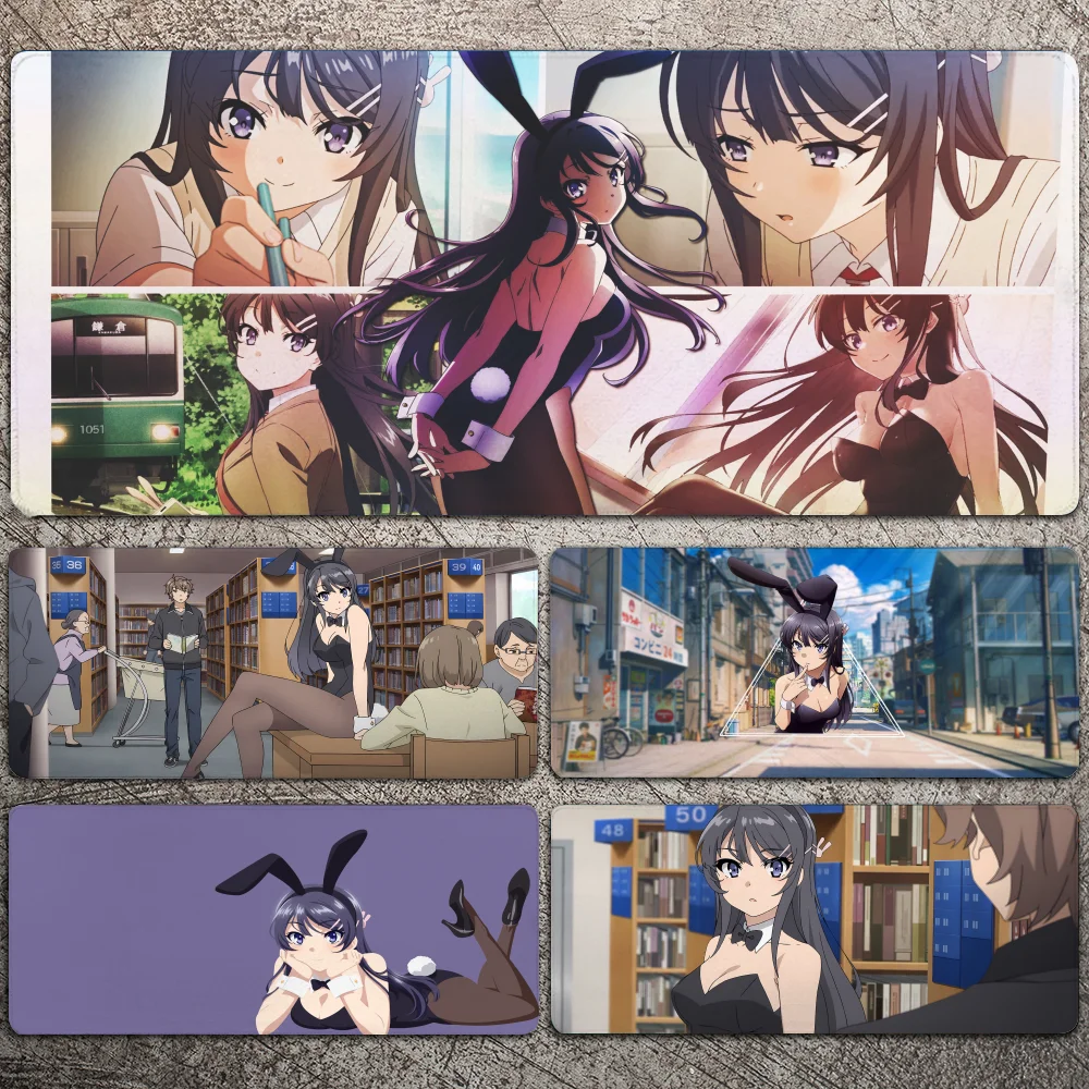 

Mai Sakurajima Mousepad Large Gaming Mouse Pad LockEdge Thickened Computer Keyboard Table Desk Mat