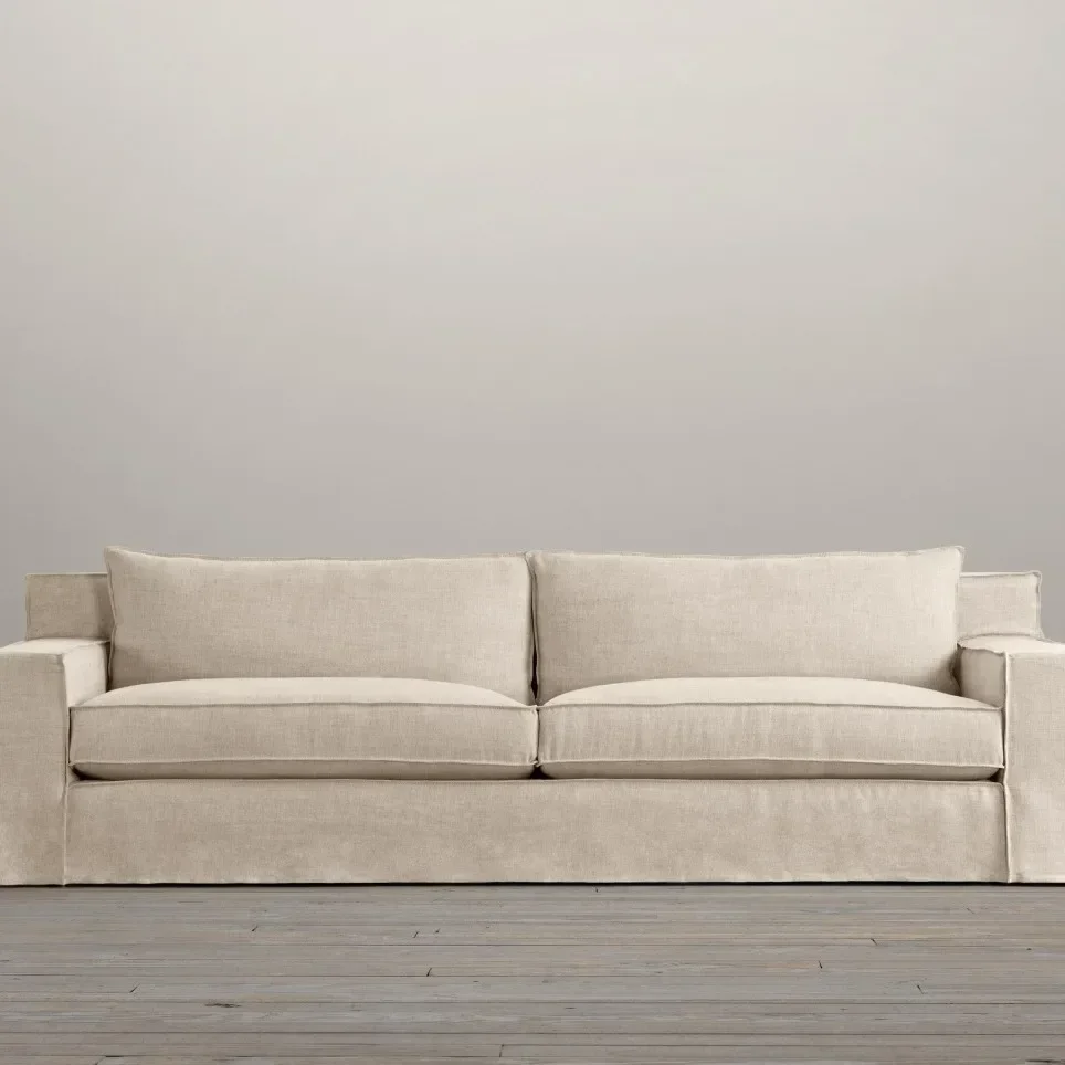 Bed and breakfast linen Nordic simple small apartment living room removable and washable single double hotel fabric sofa