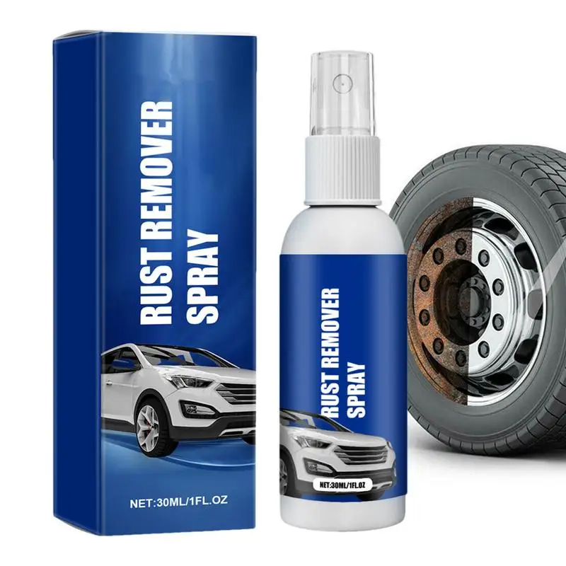 Rust Inhibitor For Metal 30ML Car Rust Removal Spray Rust Reformer For Remove Iron Particles In Car Paint Motorcycle Rv And Boat