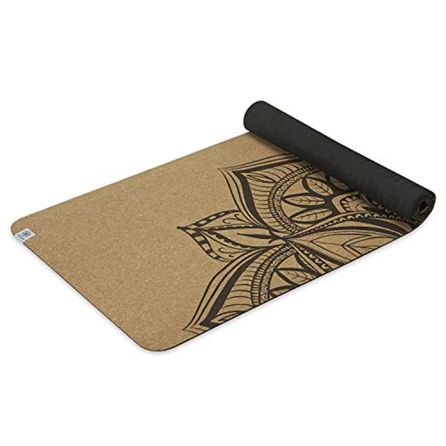 

Cork Yoga Exercise Mat Natural Sustainable Cork Resists Sweat and Odors Non-Slip TPE Backing Prevents Slipping Great for Hot Yo