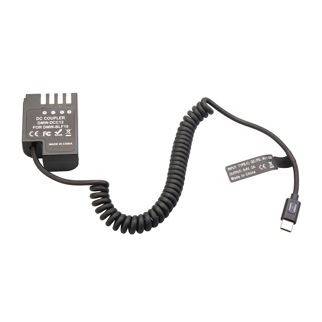 Typ-C PD Dummy-Akku-Kit für Fujifilm Canon Nikon Sony Panasonic, 9V Powerbank zu 7,4-8,4V für Akkuanzeige – Detail 31