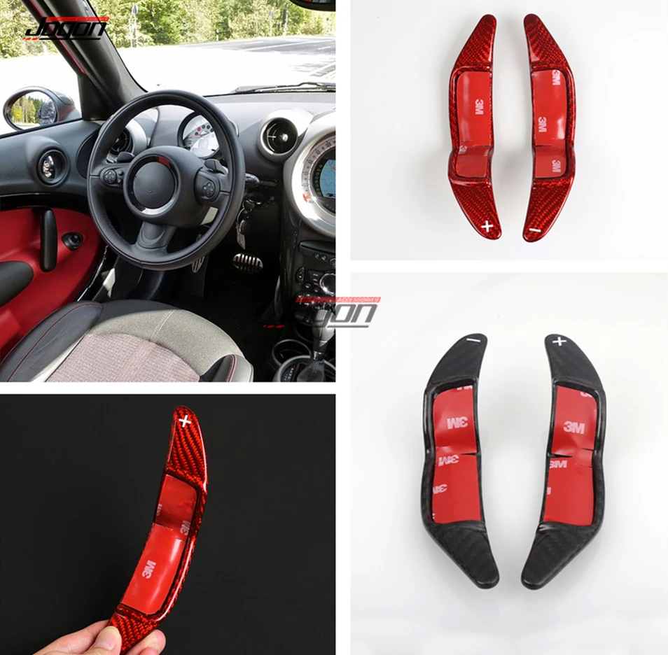 Carbon Fiber Paddle Shifter For Mini Cabrio Cooper Hatchback Roadsteer Coupe Countryman Clubman Paceman R50 R60 R55 R59 R58 R52