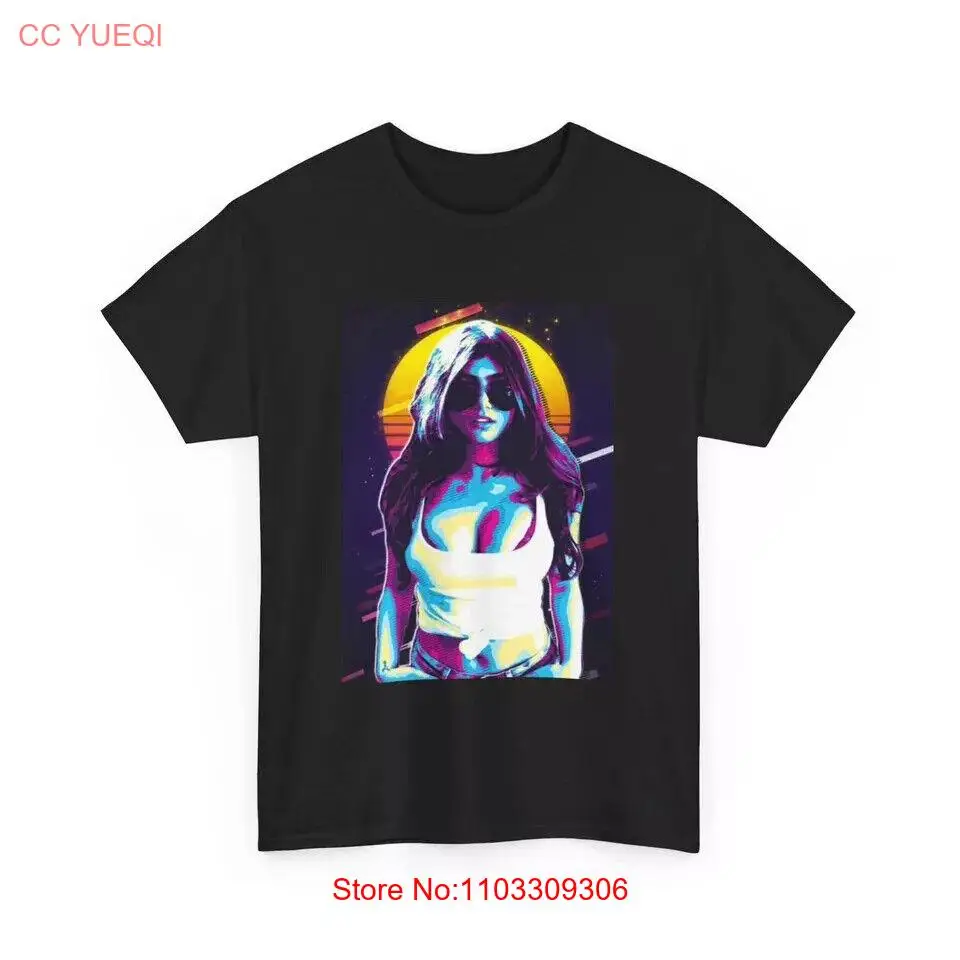 قميص ميا خليفة مضحك فقط المشجعين نموذج هدية نكت للجنسين تي شيرت قطن ثقيل #1