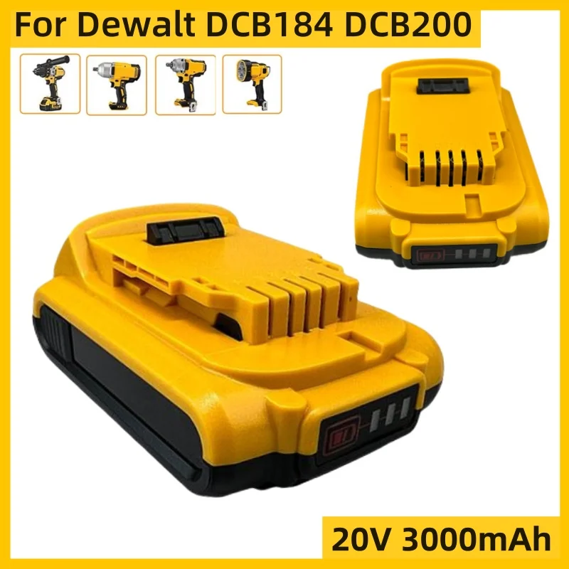 for Dewalt lithium battery DCBP520 20V, 3.0AH, rechargeable, lightweight, lithium-ion battery tool