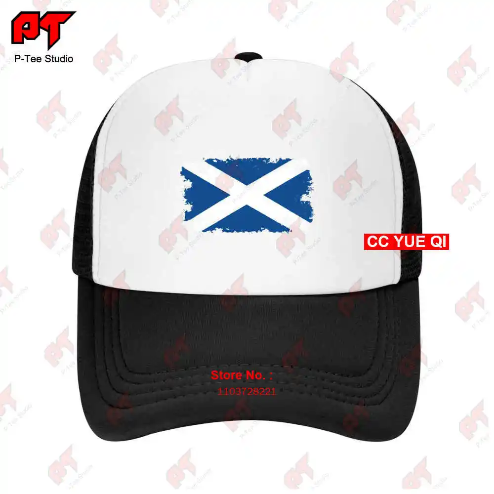 Scotland Distressed Flag Scottish Scotch Football Gift Baseball Caps Truck Cap NWJN