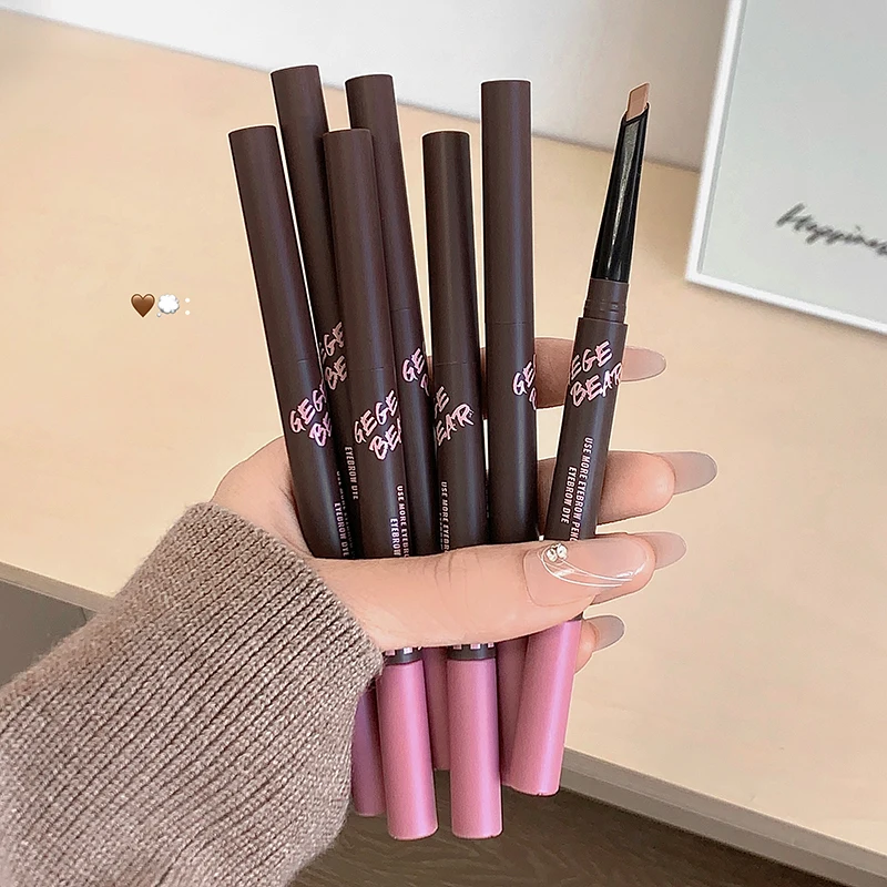 Gege Bear 2-in-1 Eyebrow Pen, Eyebrow Dyeing Cream, Hair Flu, Wild Eyebrow, Multi functional