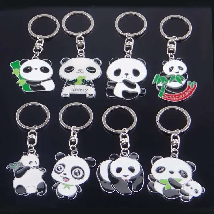 Love Cute Panda Keyrings Car Keychain Bag Pendant Gift for Isuzu ASCENDER D-MAX PANTHER