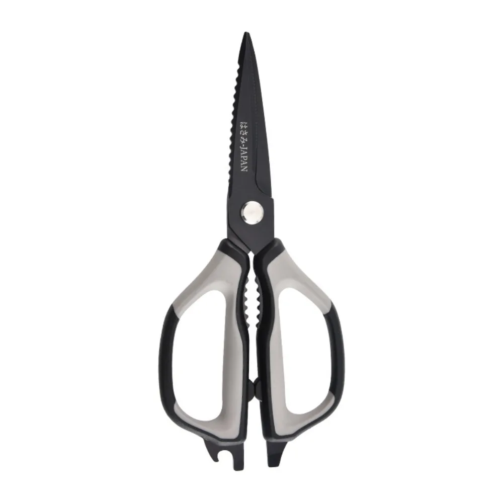 

Stainless Steel Multifunctional Kitchen Scissor Black Comfortable Grip Chicken Bones Scissor Heavy-Duty Thickened Kitchen Shear