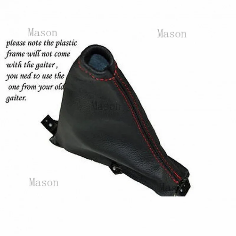 

R+ red stitching FOR CHEVROLET LACETTI 05-12 LEATHER HANDBRAKE GAITER BOOT