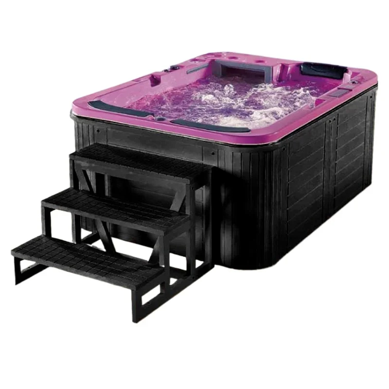 Outdoor Large Pool Acrylic 3 Person Surf Massage Smart Bath Spa Spa