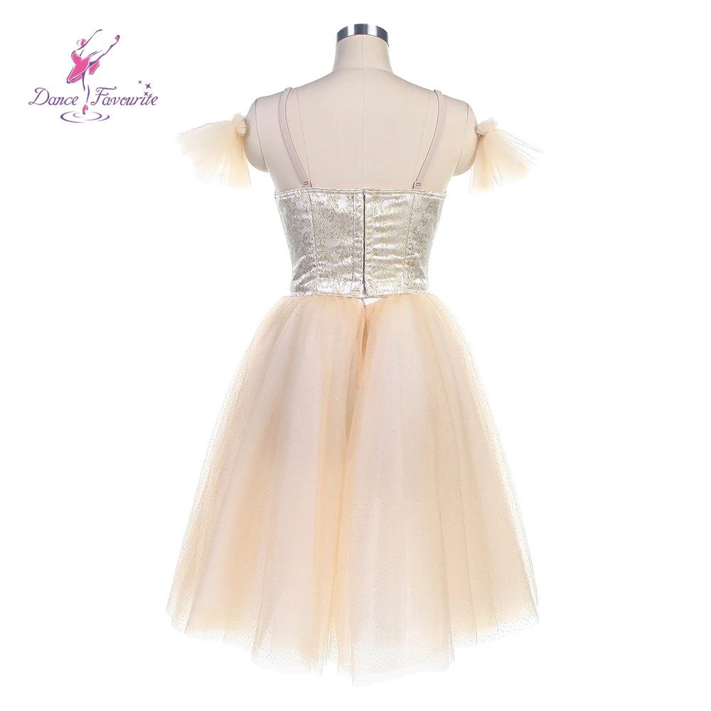 Dance Favourite Ballet Tutu B24019 Long Romantic Ballet  Tutu Costume Light Gold Professional Ballet Tutu