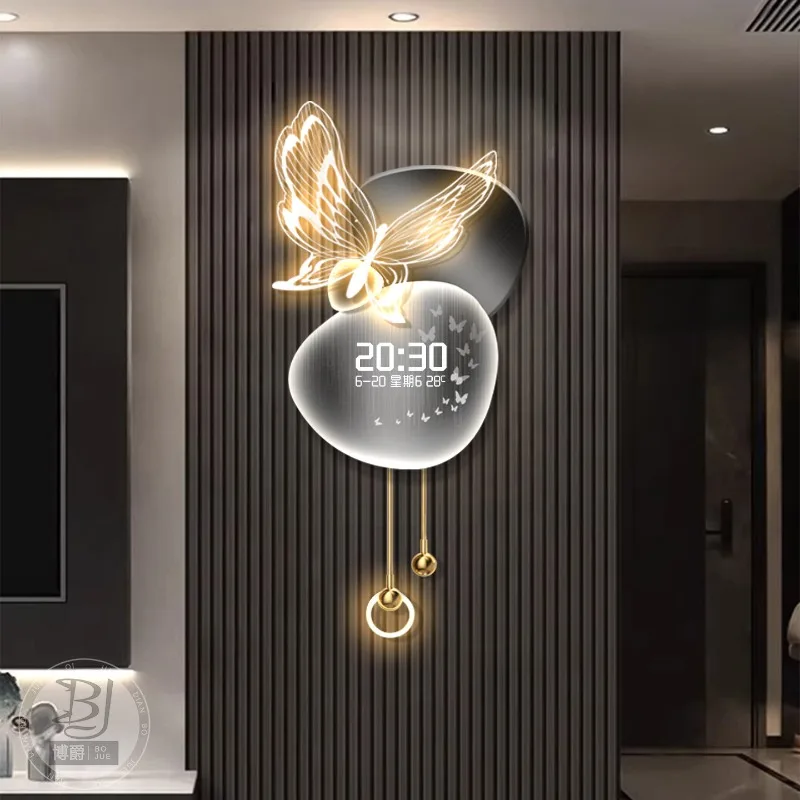 Led Luxury Wall Watch Xenomorph Modern Bedrooms Creative Design Fashion Wall Clocks Restaurant Horloge Murale Room Decorations