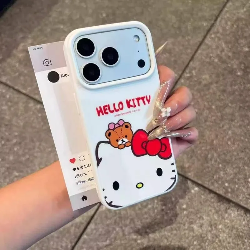 Sanrio Kuromi funda de teléfono para IPhone 17 Pro Max 17 Air IPhone 16 15 funda protectora de dibujos animados Apple 14 Plus 13 12 cubierta a prueba de golpes