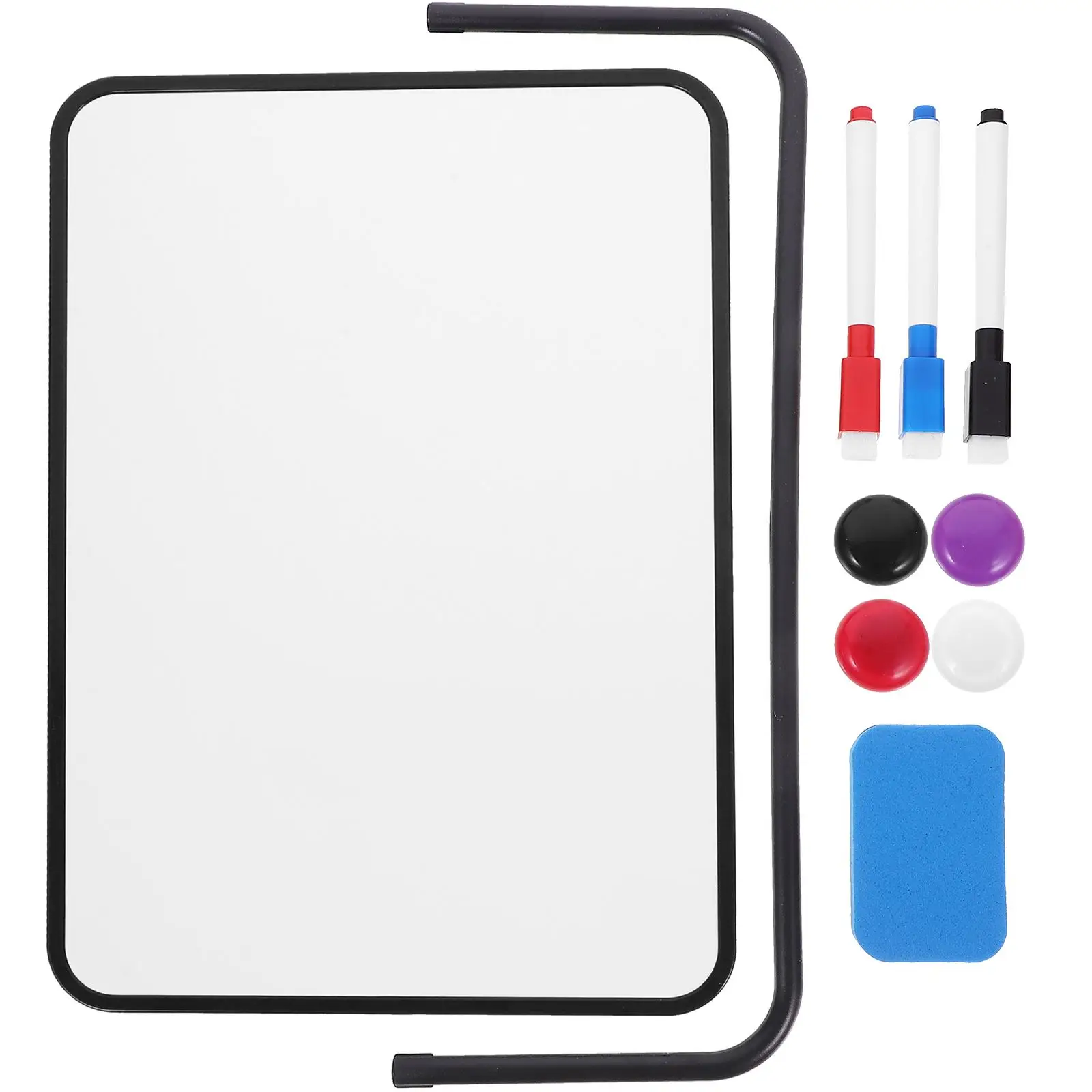 

Double-Sided Magnetic Whiteboard Dry Erase Portable Calendar Erasable Board Office Note Message Stand Blackboard Set