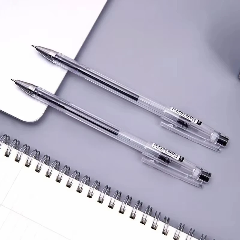 0.3mm Minimalist Style Extremely Fine Gel Pen Black Ink Smooth Writing Student Writing Stationery Office Signature Pen