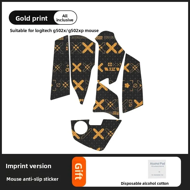 For Logitech G502X Mouse Anti-Slip Grips ，Gaming Palm Stickers & Replacement Feet Pads Non-Slip & Sweat-Absorbent