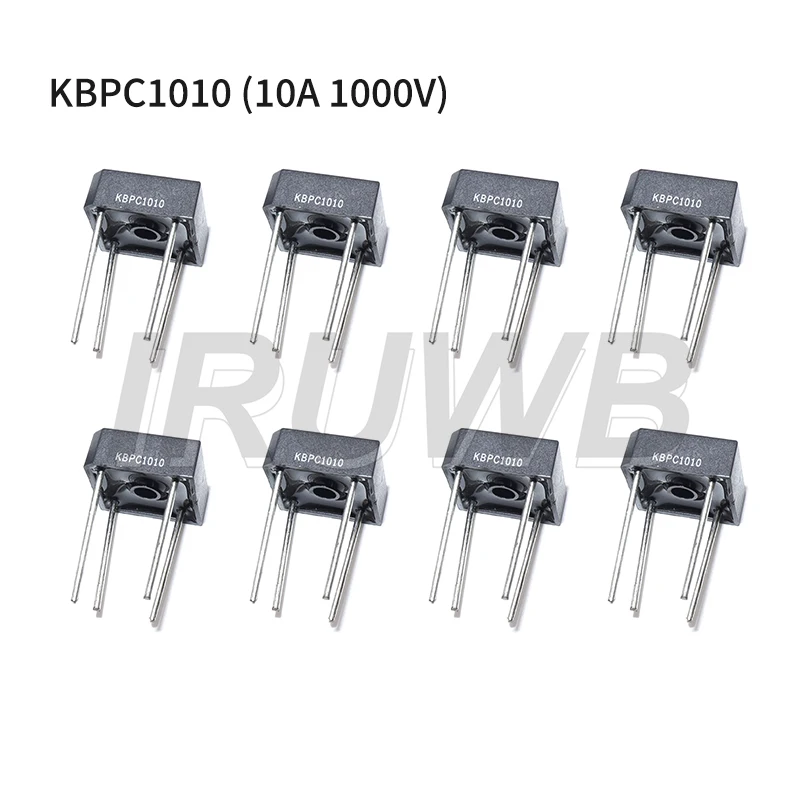 Conjunto de retificadores de ponte de componentes eletrônicos de diodo retificador de ponte KBPC1010 10A 1000V