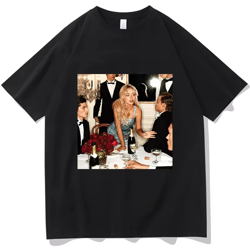 Sabrina Carpenter Such A Funny Way T-shirt Tour Tees Print Cotton Short Sleeve Loose Male Unisex Fashion Tshirts Streetwear Tops