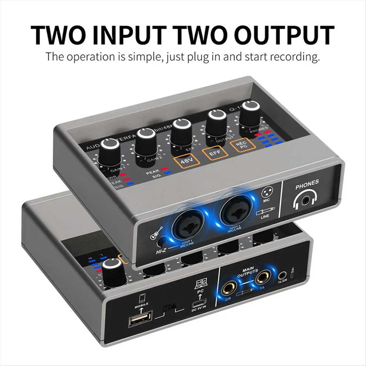 【SPECIAL OFFER】Professional Audio Mixer USB Audio Interface Sound Card DJ Equipment Recording Studio Electric Guitar Converter