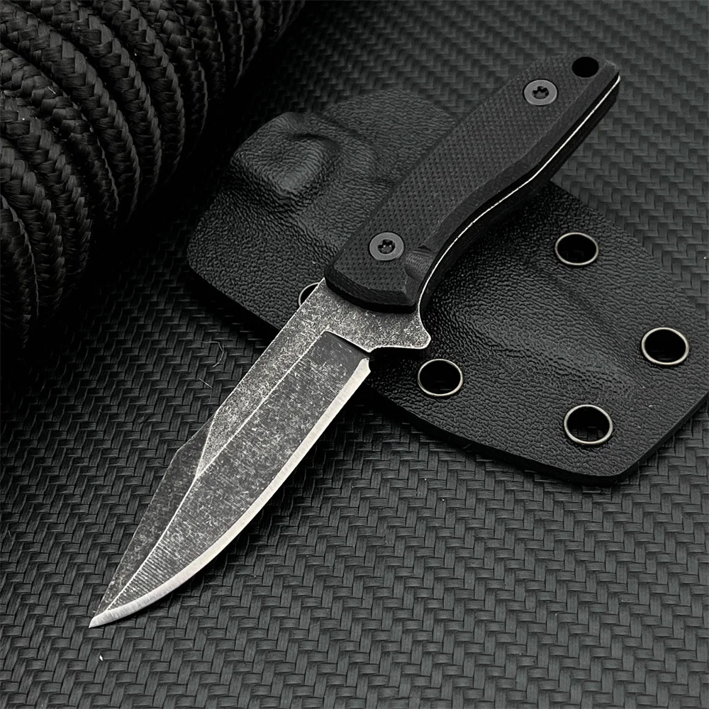 

Высококачественный нож с фиксированным лезвием и ручкой G10, легкий и портативный, прочный многофункциональный нож, в комплекте с ножнами из АБС-пластика.