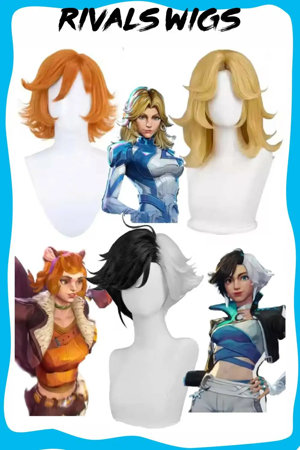 Cosplay Luna Sneeuw Pruiken Haar Spel Rivaal Doreen Groene Susan Storm Pruik Kostuum Accessoires voor Vrouwen Halloween Carnaval Party Props