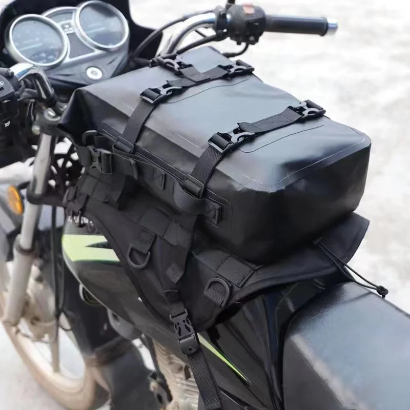 Motorcycle universal fuel tank, vest oil tank, bag mounting base, personalized DIY waterproof and sun proof thickened base,