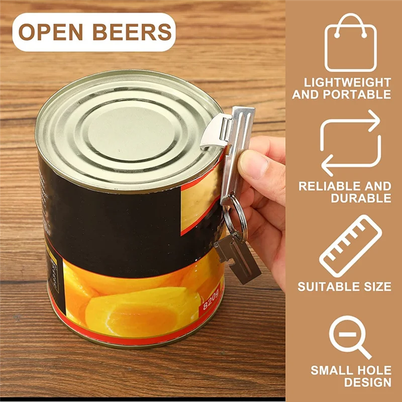 N38R_P-38 and P-51 Can Openers Stainless Steel Camping Can Opener